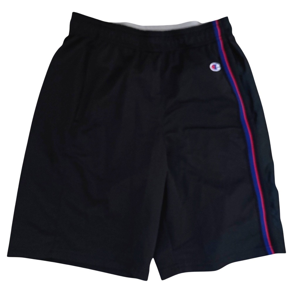 Champion Authentic - Black, Red Blue‎ Athletic Shorts- Size Med-Gently Used